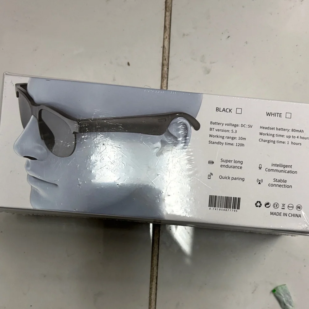 Wireless Audio Glasses - Black